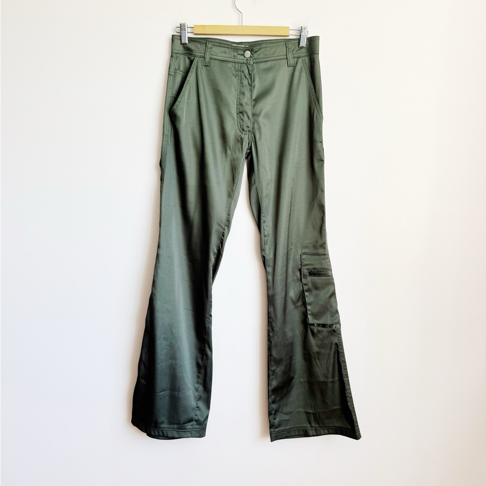 Olive Green Boot Cut Utility Pants Size Medium